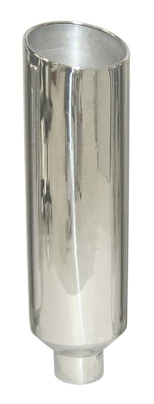 Exhaust Stack Pipe 5 in OD x 10 in OD x 36 in L 10 in Tip Clamp On Hardware Not Incl Polished 304 Stainless Steel Pypes Exhaust - TRUCKED UP - Truck Superstore