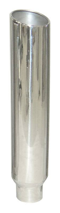 Exhaust Stack Pipe 5 in OD x 8 in OD x 36 in 8 in Tip Clamp On Hardware Not Incl Polished 304 Stainless Steel Pypes Exhaust - TRUCKED UP - Truck Superstore