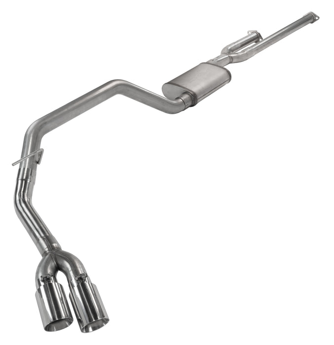 Cat-Back Exhaust System 14-21 Split Side Dual Exit 2.5 in Intermediate And 3 in Tail Pipe Race Pro Mufflers/Hardware Incl Tip Incl Pypes Exhaust - TRUCKED UP - Truck Superstore
