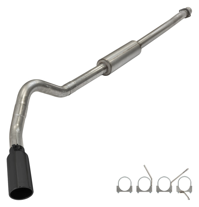 Raptor Catback Exhaust Kit 4 Inch Black Tips For 11-14 Raptor Pypes Exhaust - TRUCKED UP - Truck Superstore