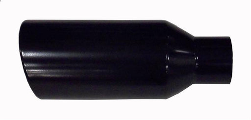 Exhaust Tail Pipe Tip 5 in ID x 6 in OD x 18 in L Bolt On Hardware Not Incl Black Finish 304 Stainless Steel Pypes Exhaust - TRUCKED UP - Truck Superstore