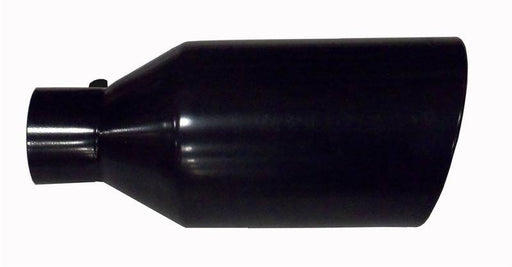 Exhaust Tail Pipe Tip 5 in ID x 7 in OD x 18 in L Bolt On Hardware Not Incl Black Finish 304 Stainless Steel Pypes Exhaust - TRUCKED UP - Truck Superstore