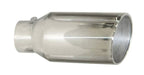 Exhaust Tail Pipe Tip 5 in ID x 7 in OD x 18 in L Bolt On Hardware Not Incl Polished 304 Stainless Steel Pypes Exhaust - TRUCKED UP - Truck Superstore