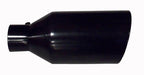 Exhaust Tail Pipe Tip 5 in ID x 8 in OD x 18 in L Bolt On Hardware Not Incl Black Finish 304 Stainless Steel Pypes Exhaust - TRUCKED UP - Truck Superstore