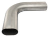 3 Inch Oval 90 Degree Horizontal Exhaust Bend 304 Stainless Steel Low-Profile Ground Clearance Pypes Performance Exhaust - TRUCKED UP - Truck Superstore