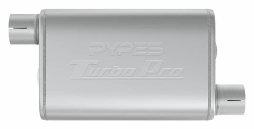 Turbo Pro Muffler 3.0 Inch Offset Inlet/Offset Outlet Pypes Exhaust - TRUCKED UP - Truck Superstore