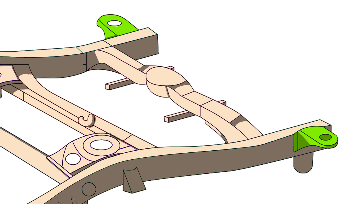 Rear Frame Body Mount For 1996-2002 Toyota 4Runner Rust Buster Frameworks - TRUCKED UP - Truck Superstore