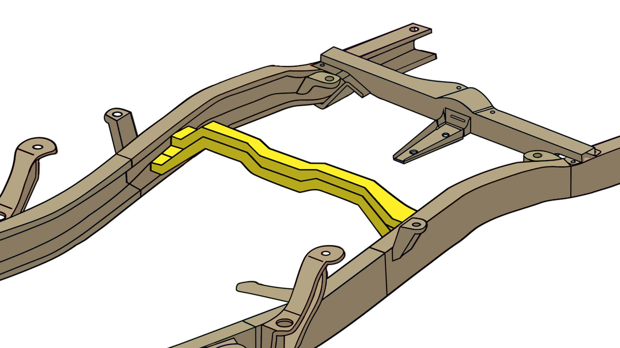Fuel Tank Crossmember For 94-04 Chevy S10/GMC Sonoma Rust Buster Frameworks - TRUCKED UP - Truck Superstore