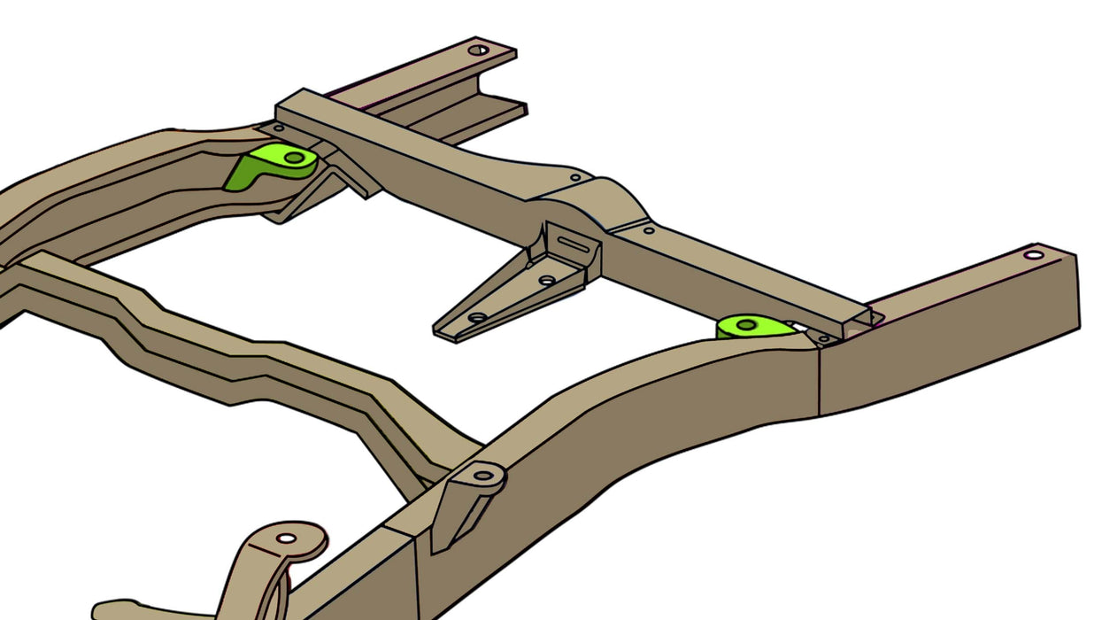Rear Shock Mount For 94-04 Chevy S10/GMC Sonoma Driver Side Rust Buster Frameworks - TRUCKED UP - Truck Superstore