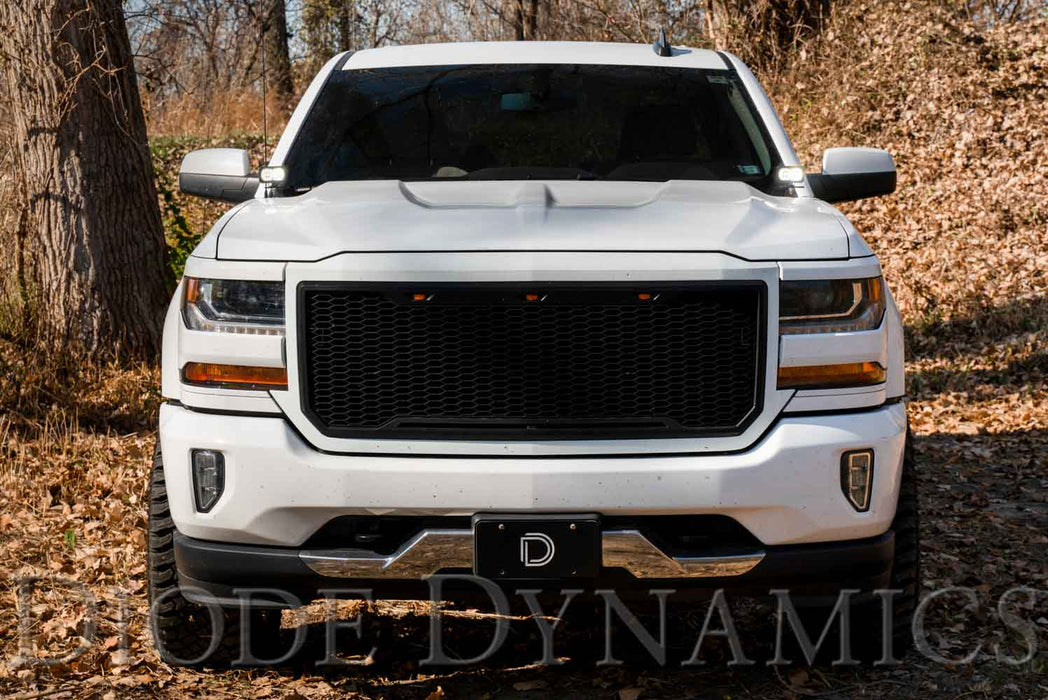 SS3 LED Ditch Light Kit for 2014-2019 Silverado/Sierra, Pro Yellow Combo Diode Dynamics - TRUCKED UP - Truck Superstore