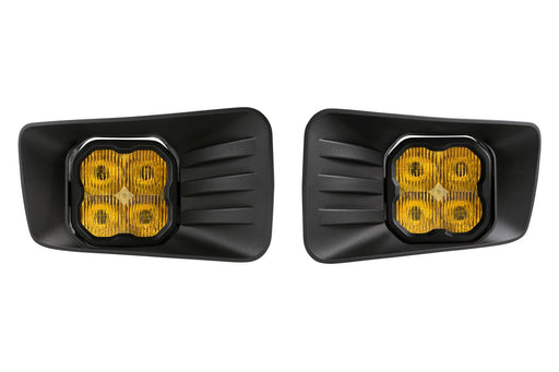 SS3 LED Fog Light Kit for 2007-2014 Chevrolet Silverado 2500/3500 HD, Yellow SAE Fog Max with Backlight Diode Dynamics - TRUCKED UP - Truck Superstore