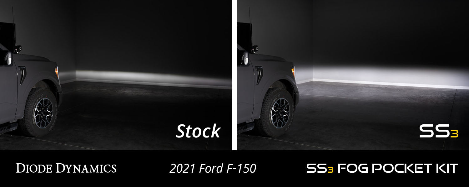 SS3 LED Fog Pocket Kit for 2021-2022 Ford F-150, White Sport Diode Dynamics - TRUCKED UP - Truck Superstore