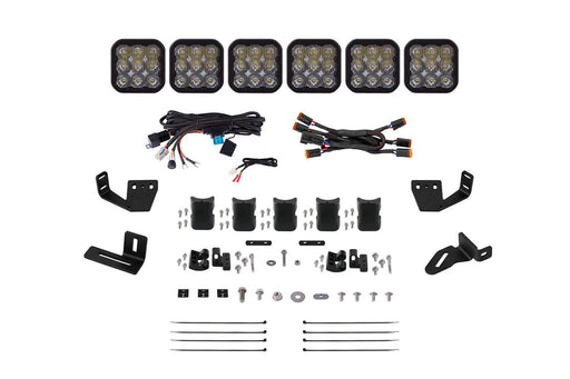 SS5 6-Pod CrossLink Mounting Kit for Prinsu/Sherpa Roof Racks, Pro White Driving Diode Dynamics - TRUCKED UP - Truck Superstore