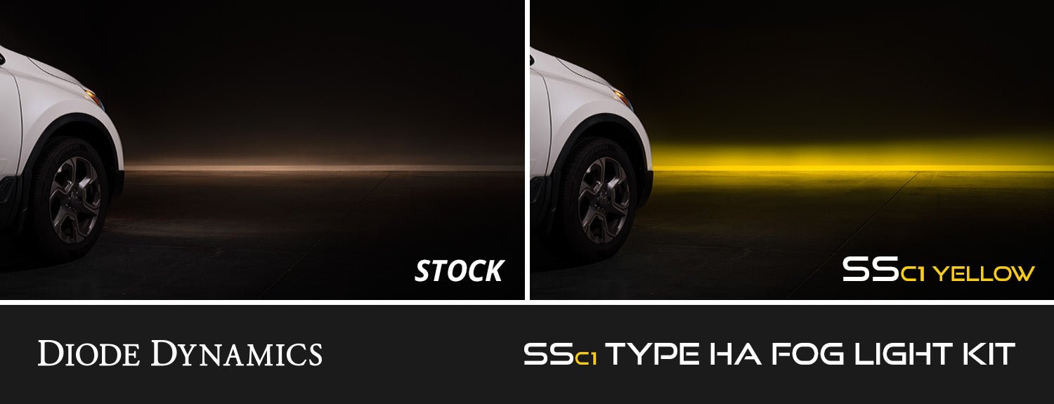 SSC1 SAE/DOT Type HA Fog Light Kit Cool White (6000K) White SAE Fog Diode Dynamics - TRUCKED UP - Truck Superstore