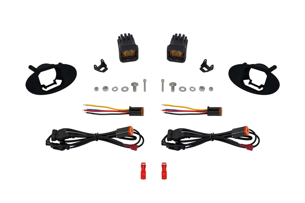 SSC1 SAE/DOT Type HA Fog Light Kit Yellow (3000K) 3569 Yellow SAE Fog Diode Dynamics - TRUCKED UP - Truck Superstore