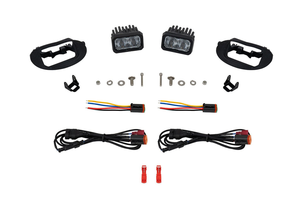 SSC2 LED Fog Light Kit for 2008-2010 Honda Odyssey, Cool White (6000K) Sport White SAE Fog Diode Dynamics - TRUCKED UP - Truck Superstore