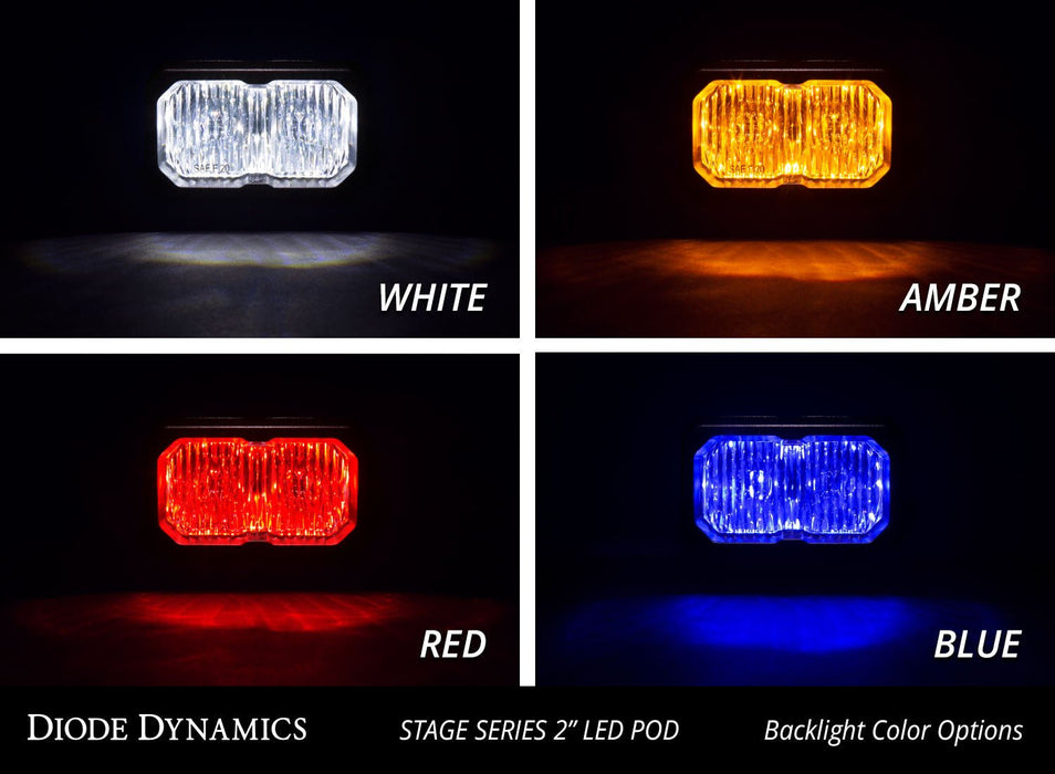 Stage Series 2 Inch LED Pod, Pro White Combo Standard ABL Each - TRUCKED UP - Truck Superstore
