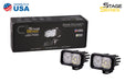 Stage Series 2 Inch LED Pod, Pro White Combo Standard ABL Pair - TRUCKED UP - Truck Superstore