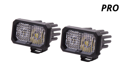 Stage Series 2 Inch LED Pod, Pro White Combo Standard ABL Pair - TRUCKED UP - Truck Superstore
