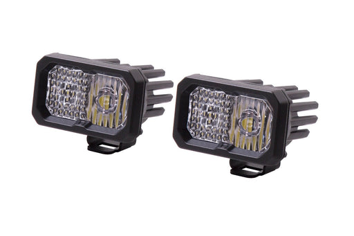 Stage Series 2 Inch LED Pod, Pro White Combo Standard ABL Pair - TRUCKED UP - Truck Superstore