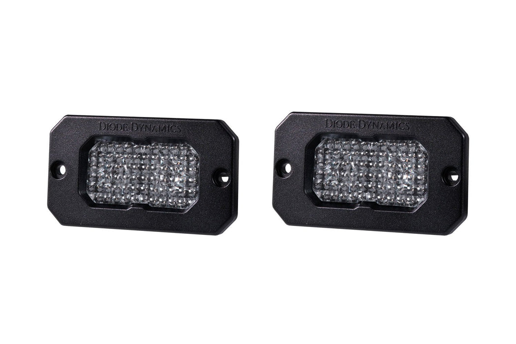 Stage Series 2 Inch LED Pod, Pro White Flood Flush ABL Pair - TRUCKED UP - Truck Superstore