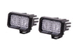 Stage Series 2 Inch LED Pod, Pro White Flood Standard ABL Pair - TRUCKED UP - Truck Superstore