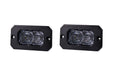Stage Series 2 Inch LED Pod, Pro White Fog Flush ABL Pair - TRUCKED UP - Truck Superstore