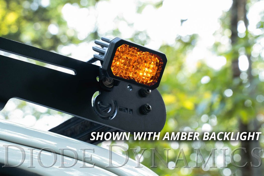 Stage Series 2 Inch LED Pod, Pro Yellow Driving Standard ABL Pair - TRUCKED UP - Truck Superstore