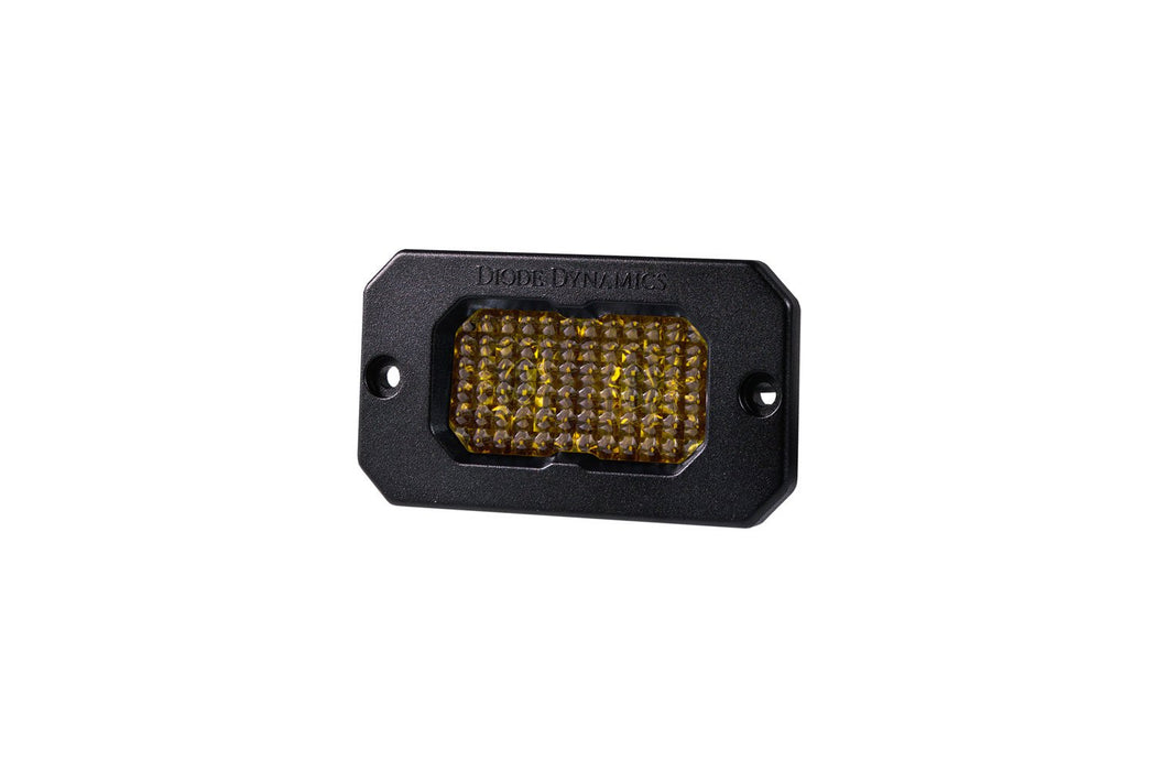Stage Series 2 Inch LED Pod, Pro Yellow Flood Flush ABL Each - TRUCKED UP - Truck Superstore