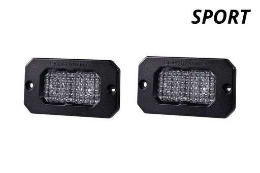 Stage Series 2 Inch LED Pod, Sport White Fog Flush ABL Pair - TRUCKED UP - Truck Superstore