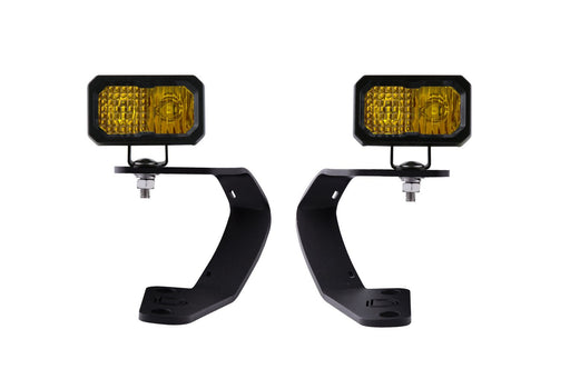 Stage Series 2in LED Ditch Light Kit for 2010-2021 Toyota 4Runner Sport Yellow Combo Diode Dynamics - TRUCKED UP - Truck Superstore