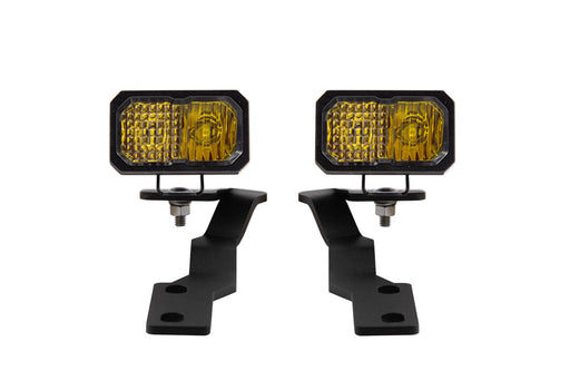 Stage Series 2in LED Ditch Light Kit for 2016-2021 Toyota Tacoma, Pro Yellow Combo - TRUCKED UP - Truck Superstore
