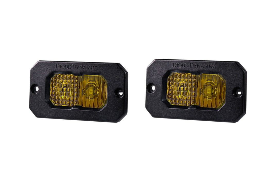 Stage Series 2in LED Pod Pro Yellow Combo Flush ABL Pair Diode Dynamics - TRUCKED UP - Truck Superstore