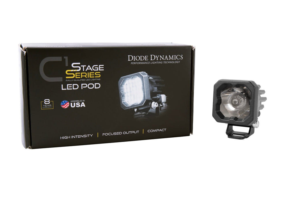 Stage Series C1 LED Pod Pro White Flood Standard RBL Each Diode Dynamics - TRUCKED UP - Truck Superstore