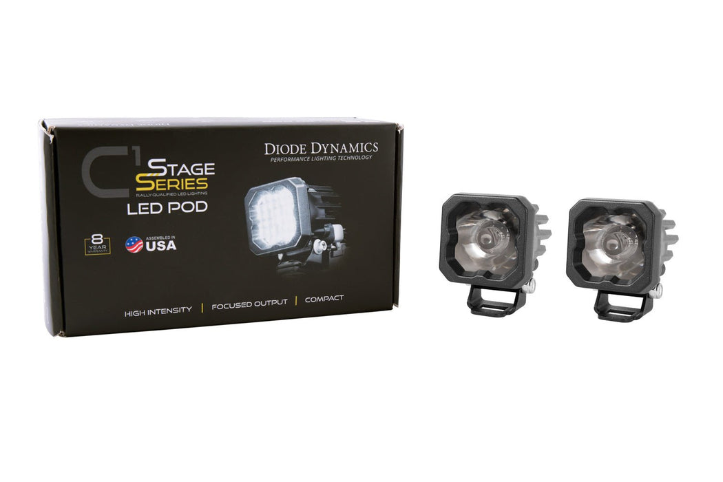 Stage Series C1 LED Pod Pro White Spot Standard ABL Pair Diode Dynamics - TRUCKED UP - Truck Superstore