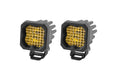 Stage Series C1 LED Pod Pro Yellow Wide Standard ABL Pair Diode Dynamics - TRUCKED UP - Truck Superstore