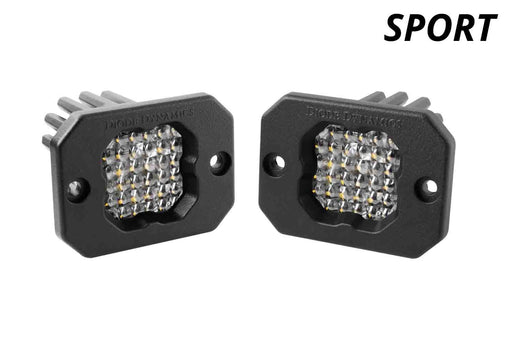 Stage Series C1 LED Pod Sport White Flood Flush ABL Pair Diode Dynamics - TRUCKED UP - Truck Superstore