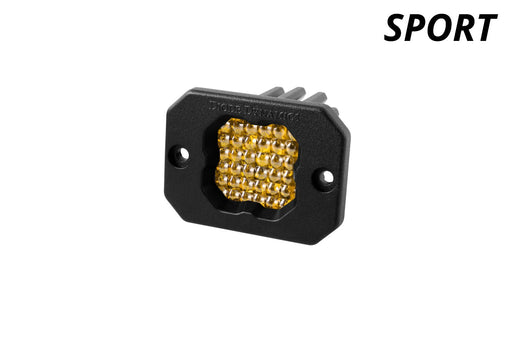 Stage Series C1 LED Pod Sport Yellow Flood Flush ABL Each Diode Dynamics - TRUCKED UP - Truck Superstore