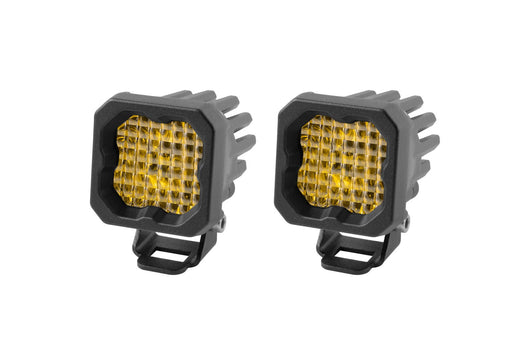 Stage Series C1 LED Pod Sport Yellow Wide Standard ABL Pair Diode Dynamics - TRUCKED UP - Truck Superstore