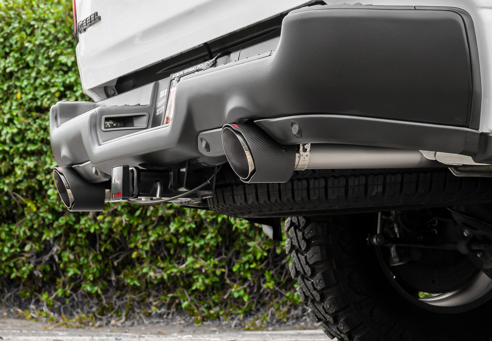 Ram 1500 Cat Back Exhaust System Carbon Fiber Tips For 11-24 Ram 1500 Stillen - TRUCKED UP - Truck Superstore