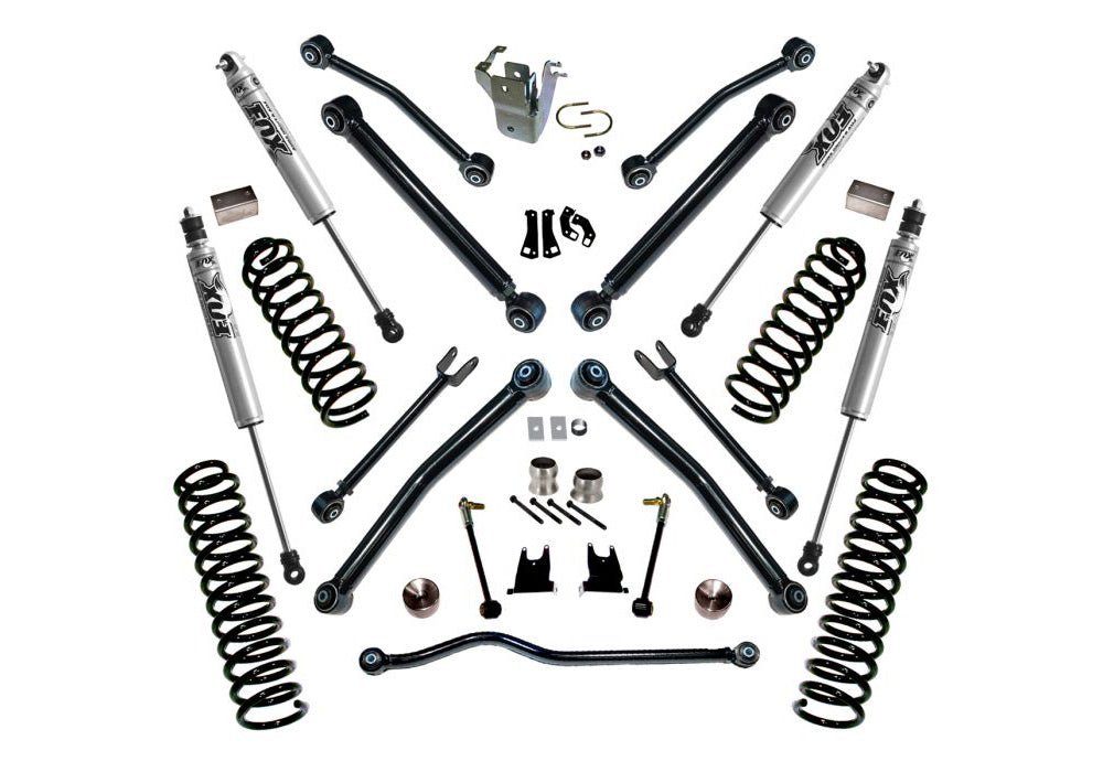 SUPERLIFT 4 inch Lift Kit - 2007 - 2018 Jeep Wrangler JK 2 Door - with REFLEX Control Arms and FOX Shocks - TRUCKED UP - Truck Superstore