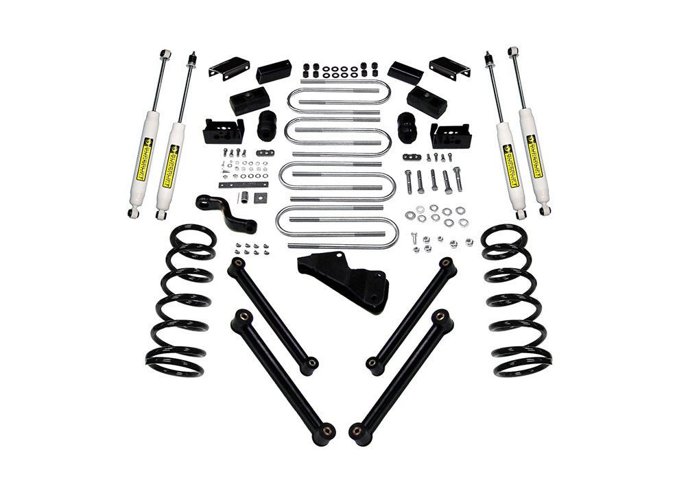 SUPERLIFT 4 inch Lift Kit - 2010 - 2013 Dodge Ram 2500 and 2010 - 2012 3500 4WD - Diesel Engine - with Superlift Shocks - TRUCKED UP - Truck Superstore