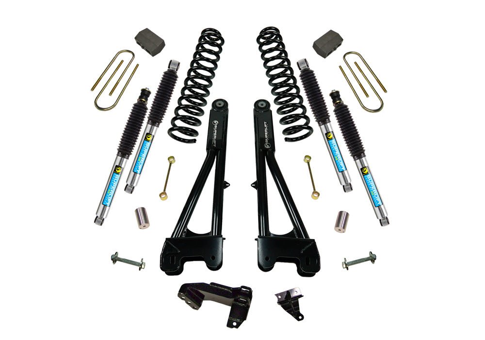 SUPERLIFT 4 inch Lift Kit - 2011 - 2016 Ford F - 250 and F - 350 Super Duty 4WD - Diesel Engine - with Replacement Radius Arms and Bilstein Shocks - TRUCKED UP - Truck Superstore