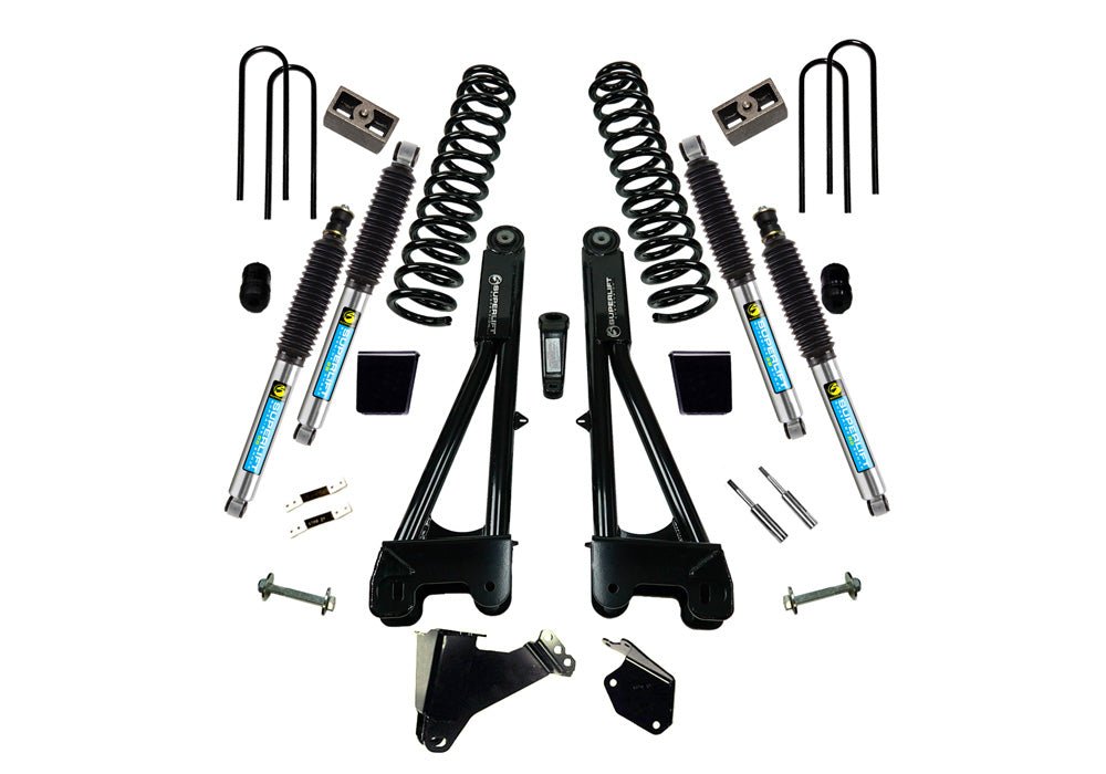 SUPERLIFT 6 inch Lift Kit - 2005 - 2007 Ford F - 250 and F - 350 Super Duty 4WD - Diesel Engine - with Replacement Radius Arms and Bilstein Shocks - TRUCKED UP - Truck Superstore