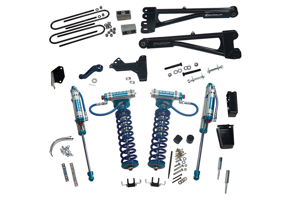 SUPERLIFT 6 inch Lift Kit - 2005 - 2007 Ford F - 250 and F - 350 Super Duty 4WD - with Replacement Radius Arms, King Coilovers and King rear Shocks - TRUCKED UP - Truck Superstore