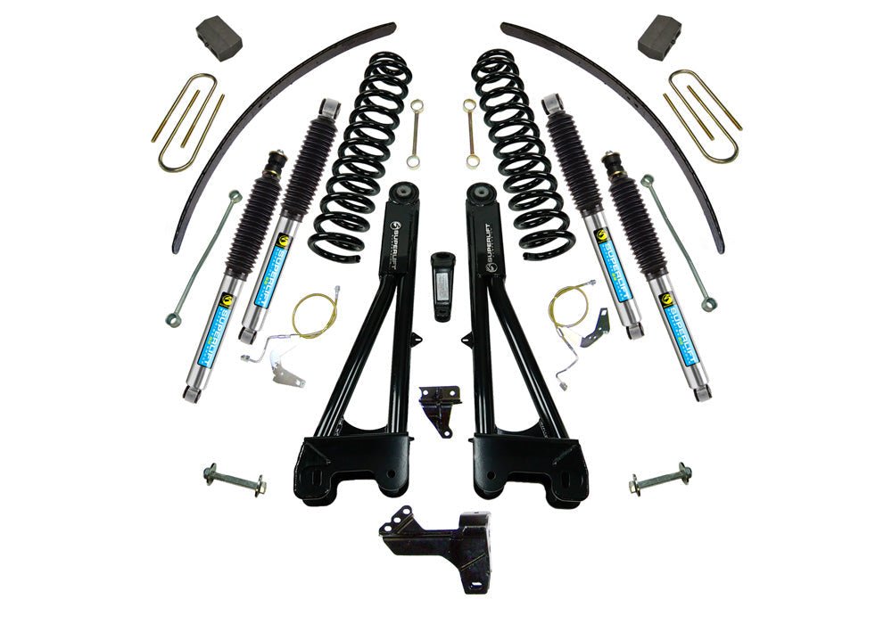 SUPERLIFT 6 inch Lift Kit - 2008 - 2010 Ford F - 250 and F - 350 Super Duty 4WD - Diesel Engine - with Replacement Radius Arms and Bilstein Shocks - TRUCKED UP - Truck Superstore