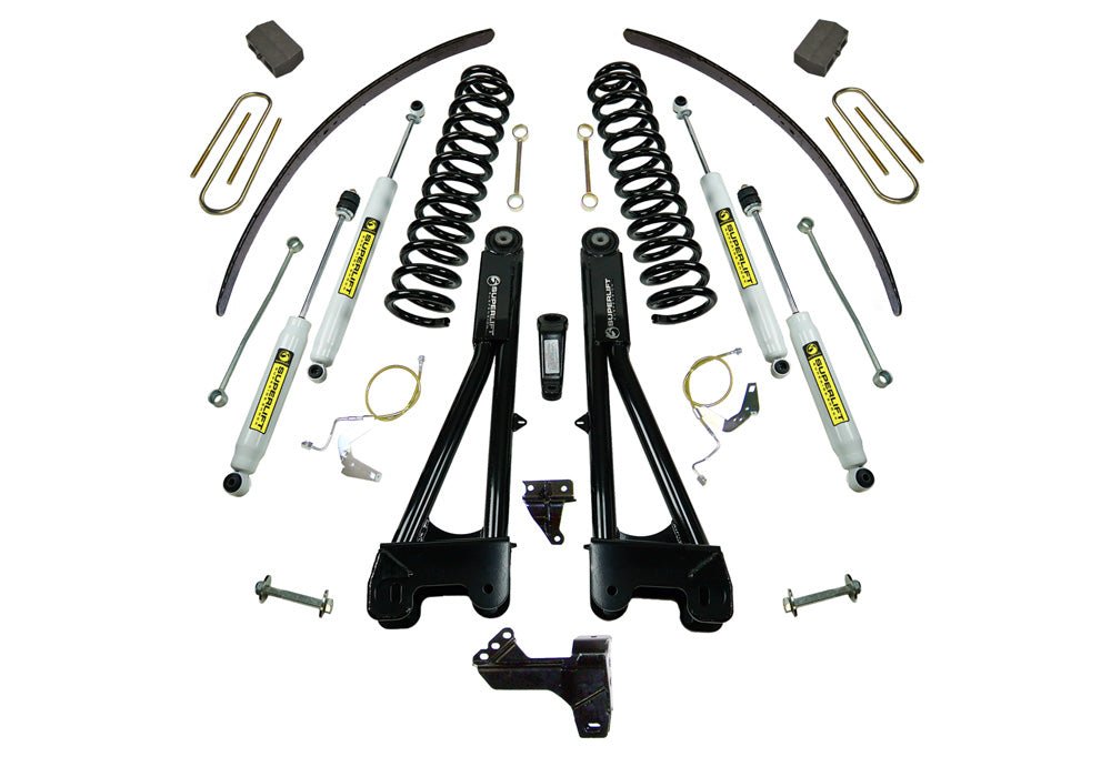 SUPERLIFT 6 inch Lift Kit - 2008 - 2010 Ford F - 250 and F - 350 Super Duty 4WD - Diesel Engine - with Replacement Radius Arms and Superlift Shocks - TRUCKED UP - Truck Superstore