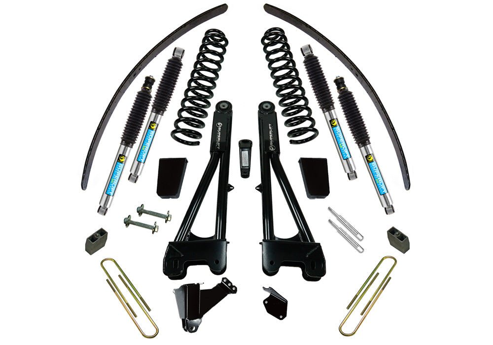 SUPERLIFT 8 inch Lift Kit - 2005 - 2007 Ford F - 250 and F - 350 Super Duty 4WD - Diesel Engine - with Replacement Radius Arms and Bilstein Shocks - TRUCKED UP - Truck Superstore