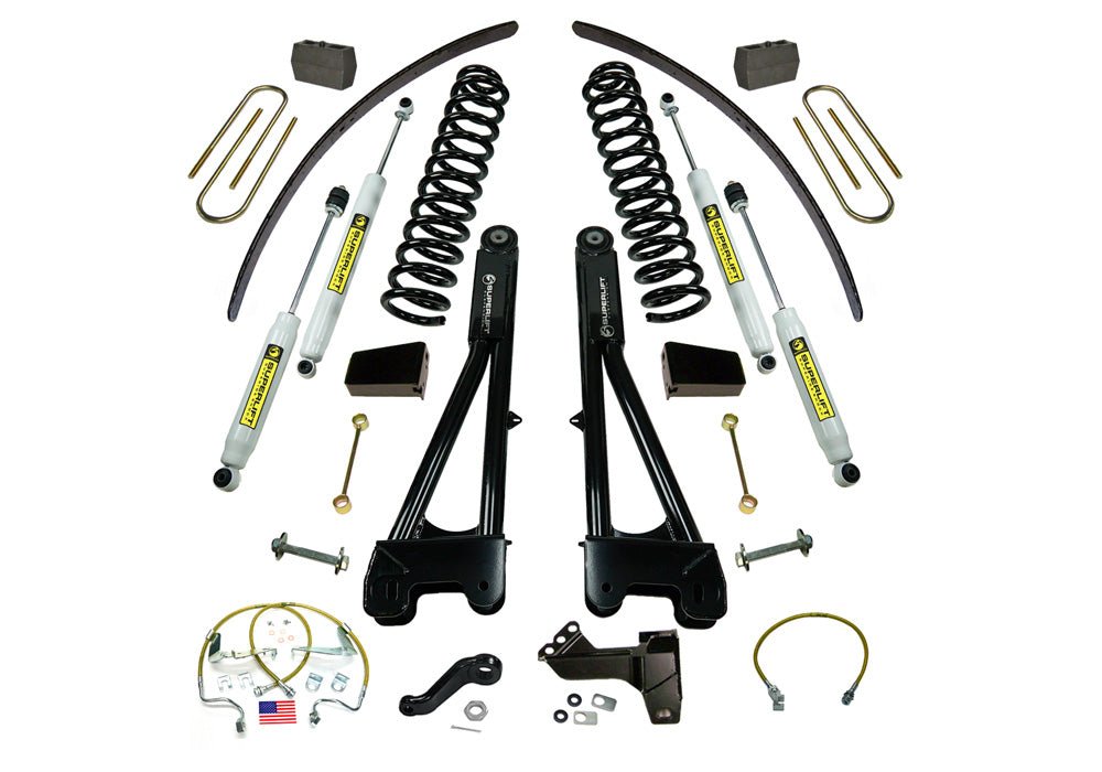 SUPERLIFT 8 inch Lift Kit - 2008 - 2010 Ford F - 250 and F - 350 Super Duty 4WD - Diesel Engine - with Replacement Radius Arms and Superlift Shocks - TRUCKED UP - Truck Superstore