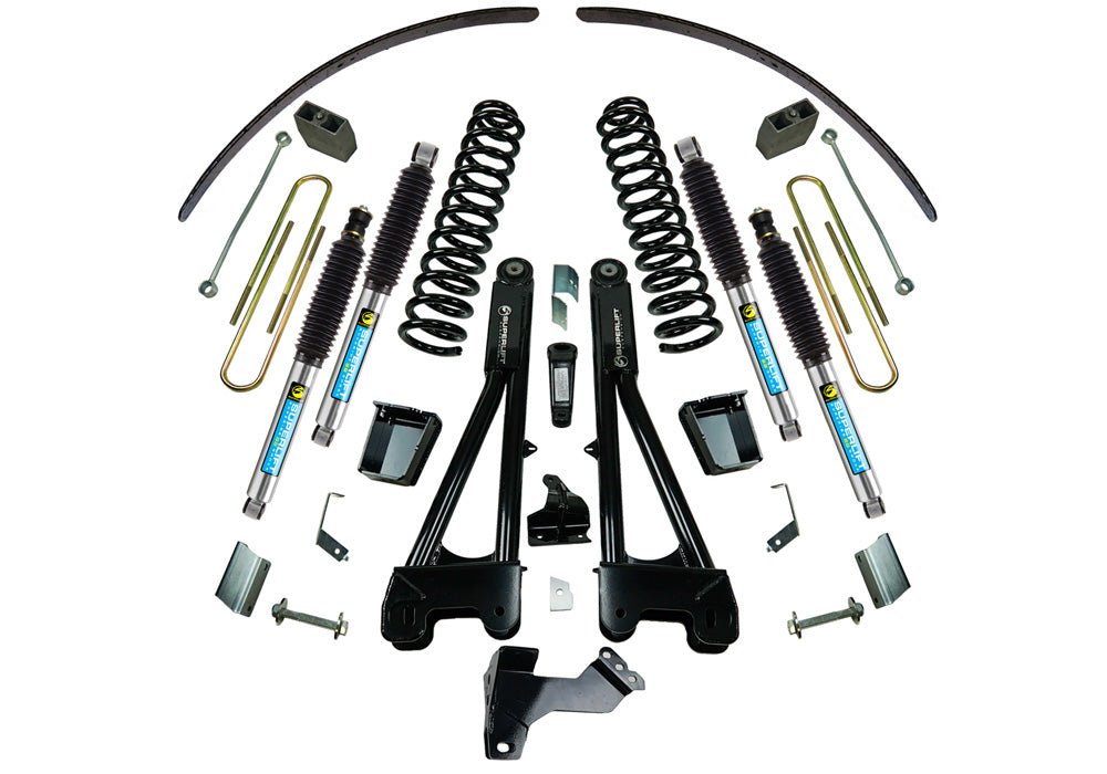 SUPERLIFT 8 inch Lift Kit - 2011 - 2016 Ford F - 250 and F - 350 Super Duty 4WD - Diesel Engine - with Replacement Radius Arms and Bilstein Shocks - TRUCKED UP - Truck Superstore